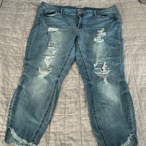 Refuge Plus 22 Distressed Boyfriend Jeans